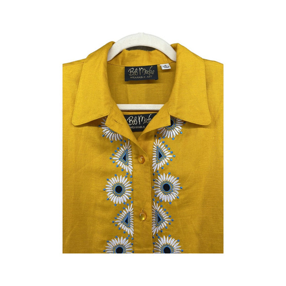 New Bob‎ Macke Wearable Art Linen 2 Pc. Outfit Size Medium (M) - Picture 4 of 12